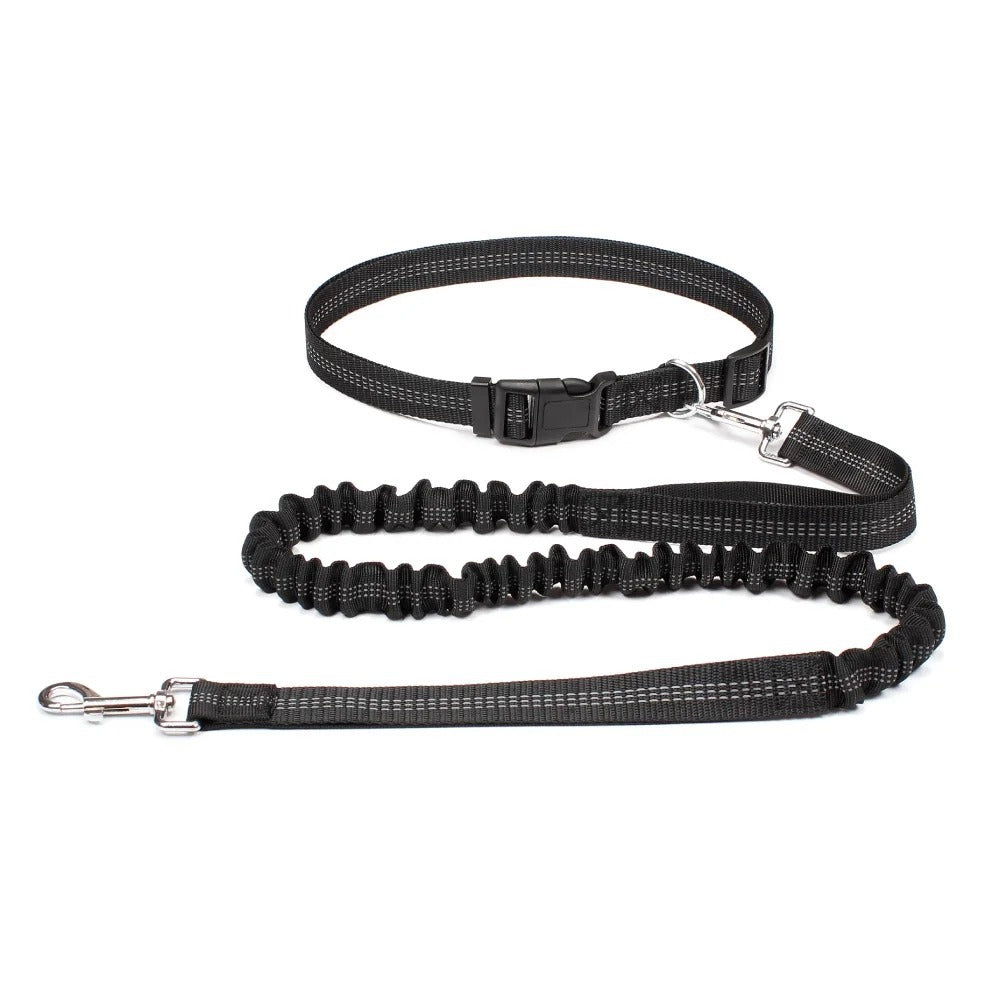 KFX-4729149 Elastic Traction Rope Belt for Pet Walking and Running - Adjustable Length and Comfortable Cushioning