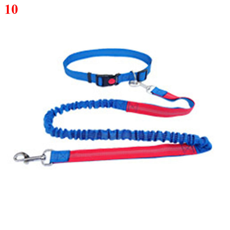 KFX-4729149 Elastic Traction Rope Belt for Pet Walking and Running - Adjustable Length and Comfortable Cushioning
