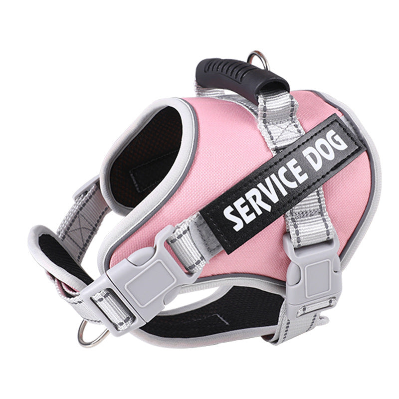 KFX-4731197 Adjustable Explosion-Proof Dog Chest Strap with Leash in Multiple Colors