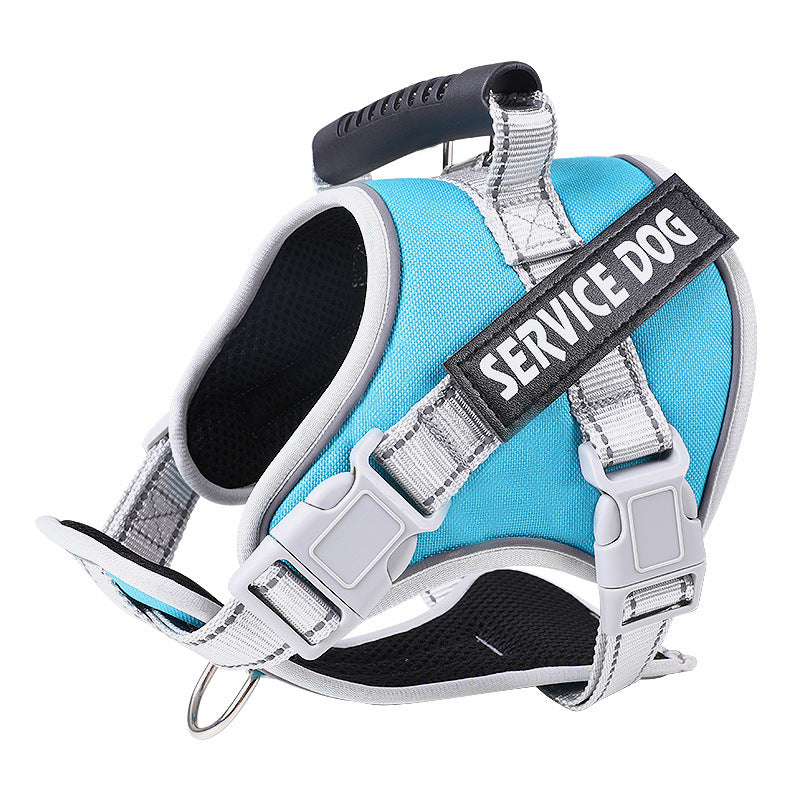 KFX-4731197 Adjustable Explosion-Proof Dog Chest Strap with Leash in Multiple Colors