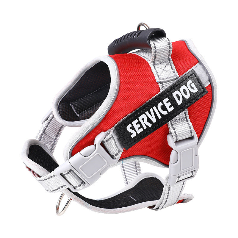 KFX-4731197 Adjustable Explosion-Proof Dog Chest Strap with Leash in Multiple Colors