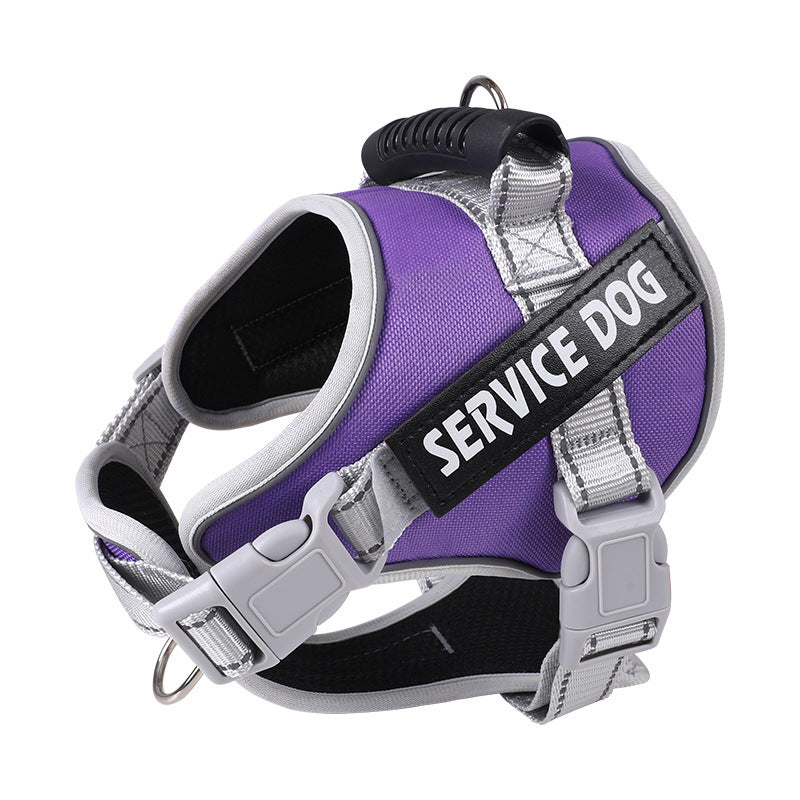 KFX-4731197 Adjustable Explosion-Proof Dog Chest Strap with Leash in Multiple Colors