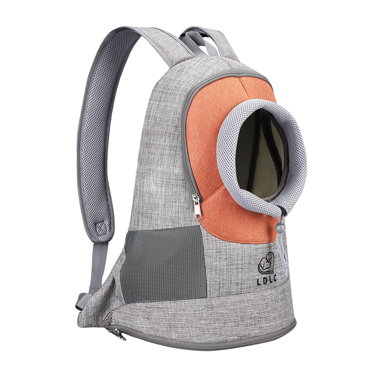 KFX-4731581 Portable Breathable Pet Backpack Carrier for Dogs and Cats, Adjustable with Legs Out Design, Medium to Hard Fabric