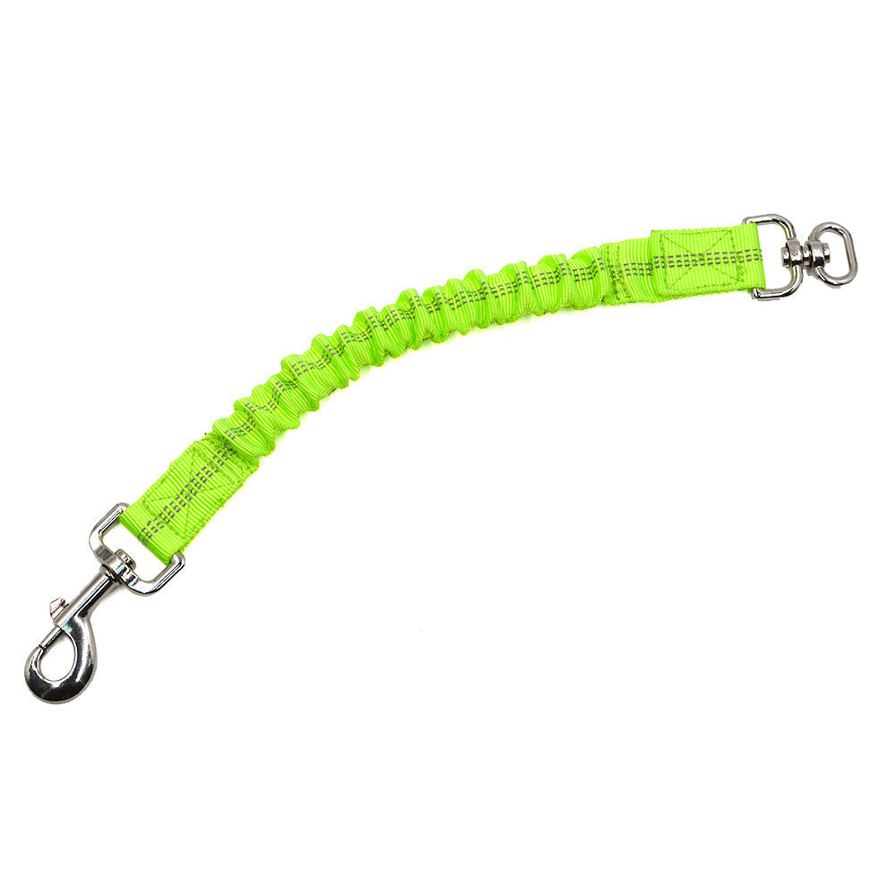 KFX-4734909 Reflective Elastic Dog Leash Extension Belt – Nylon, Scalable, 2.5*37-45cm, Various Colors