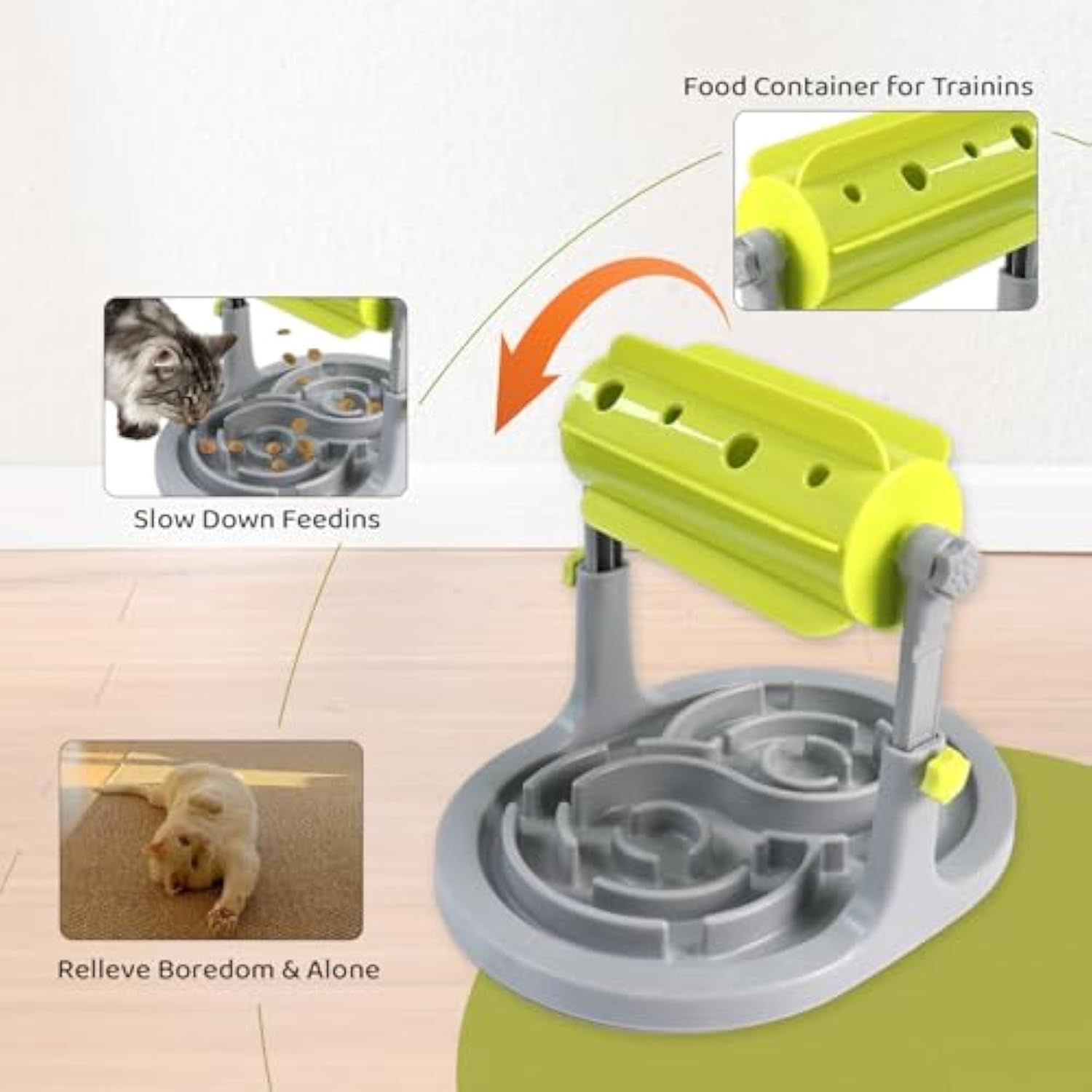 KFX-4738365 Interactive Pet Food Puzzle Toy for Dogs and Cats - Slow Feeder for Healthy Eating and Enhanced Digestion