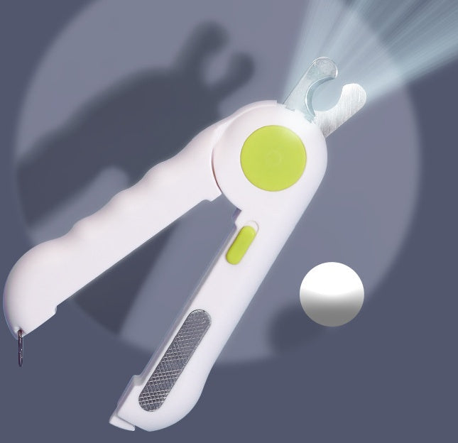 KFX-4738877 LED-Enhanced Nail Clippers for Cats and Dogs - Safe, Quick, Durable Trimming