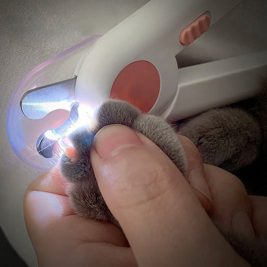KFX-4738877 LED-Enhanced Nail Clippers for Cats and Dogs - Safe, Quick, Durable Trimming