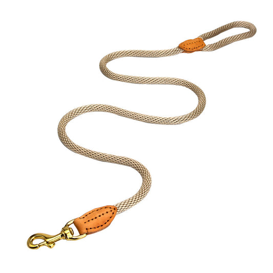 KFX-4740669 Dog Leash with Hand-Holding Rope for Small to Medium Dogs, Nylon Material, 130CM Long