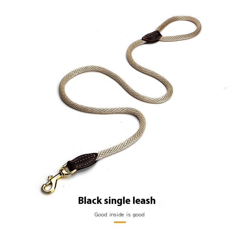 KFX-4740669 Dog Leash with Hand-Holding Rope for Small to Medium Dogs, Nylon Material, 130CM Long
