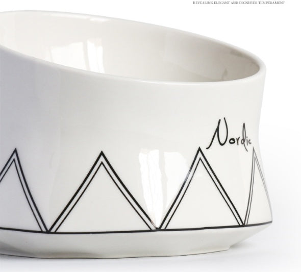 KFX-4741053 Nordic Hand-Sprayed Gradient Food and Water Bowl for Cats and Dogs, 200G Capacity