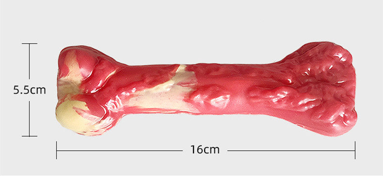 KFX-4741693 Durable Rubber Dog Chew Toy - Molar Stick for Teeth Grinding and Delayed Eating, Large 20.5x9cm