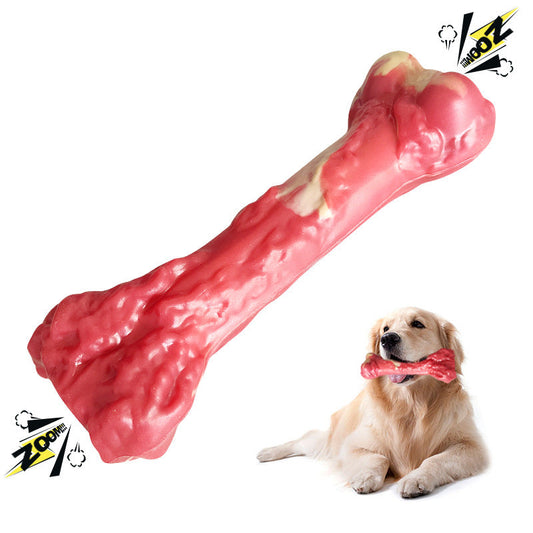 KFX-4741693 Durable Rubber Dog Chew Toy - Molar Stick for Teeth Grinding and Delayed Eating, Large 20.5x9cm