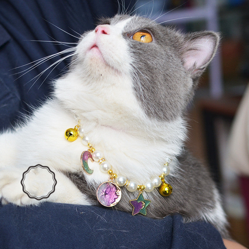 KFX-4742845 Metal Neck Ornaments for Pets - Puppy Collars with Bells, Multiple Sizes Available