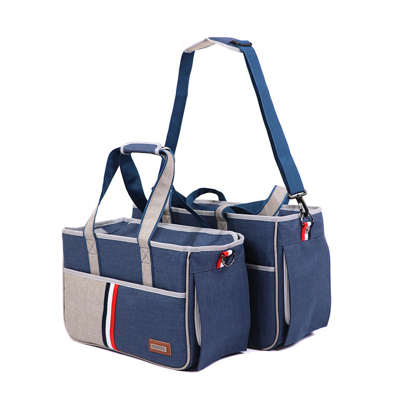 KFX-4743101 Pet Universal Shoulder Bag - Foldable Oxford Cloth Carrier for Pets Up to 12kg - S & L Sizes Available