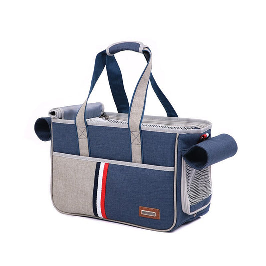 KFX-4743101 Pet Universal Shoulder Bag - Foldable Oxford Cloth Carrier for Pets Up to 12kg - S & L Sizes Available