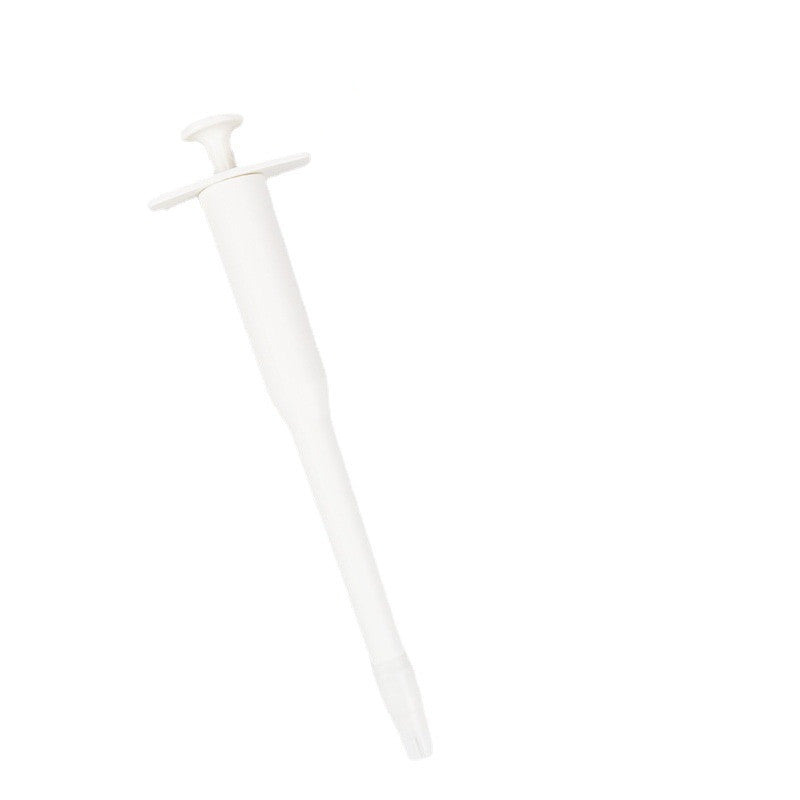 KFX-4744637 Integrated One-Hand Side Grip Pet Feeder - Durable Plastic, Blue and White, 18cm Length