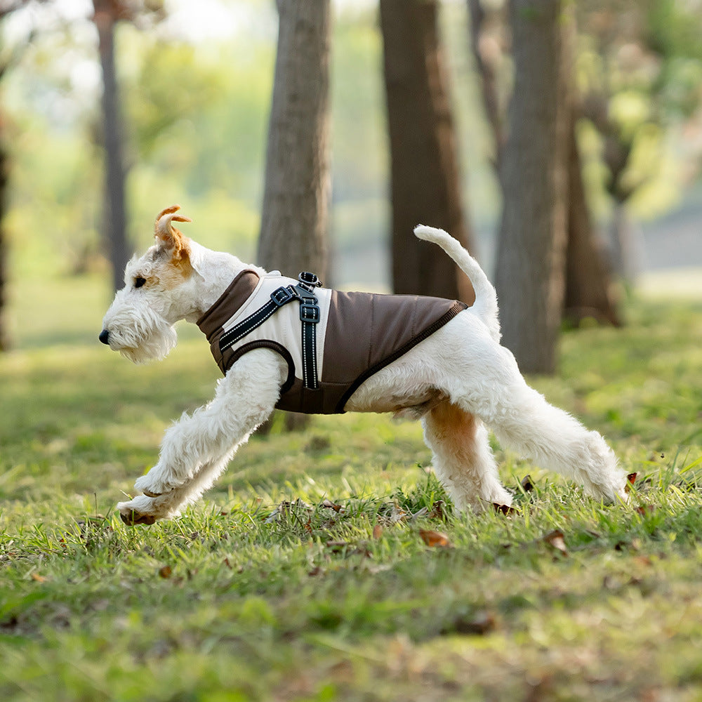 KFX-4746429 Cold-Proof Dog Vest for All Breeds - Available in Blue, Green, Brown (XS-5XL)