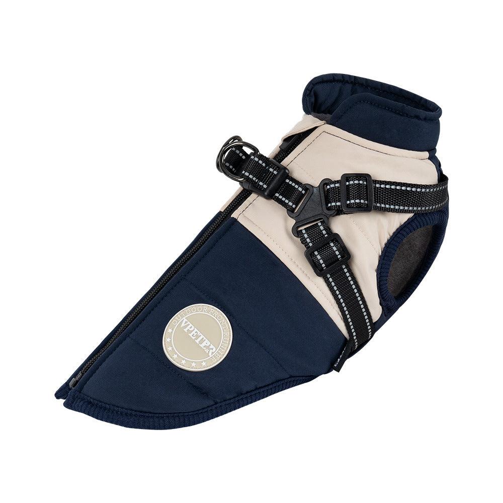 KFX-4746429 Cold-Proof Dog Vest for All Breeds - Available in Blue, Green, Brown (XS-5XL)