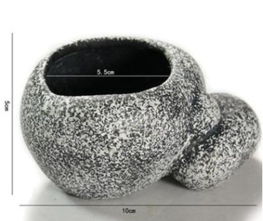 KFX-4755645 Ceramic Hydroponic Cichlid Pots for Aquatic Breeding with Multiple Hole Options