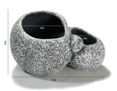 KFX-4755645 Ceramic Hydroponic Cichlid Pots for Aquatic Breeding with Multiple Hole Options