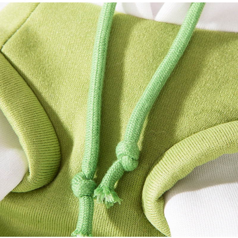 KFX-4756925 Cute Cartoon Dog Hoodie with Drawstring and Hood for Small and Medium Pets