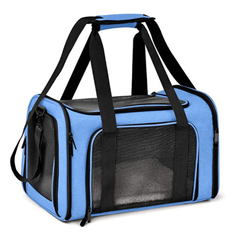 KFX-4758589 Portable Waterproof Pet Carrier Bag with Removable Pad - Two Sizes Available