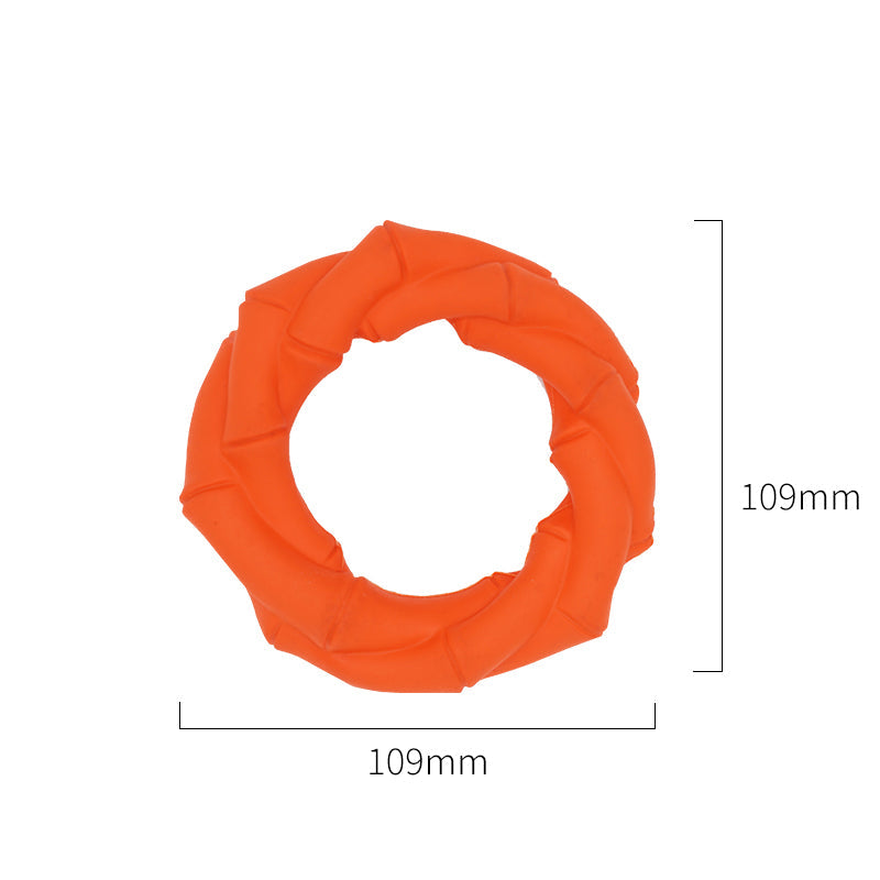 KFX-4760765 Interactive Dog Teething Toy - Natural Rubber Molar Ring for Clean Teeth and Energy Release