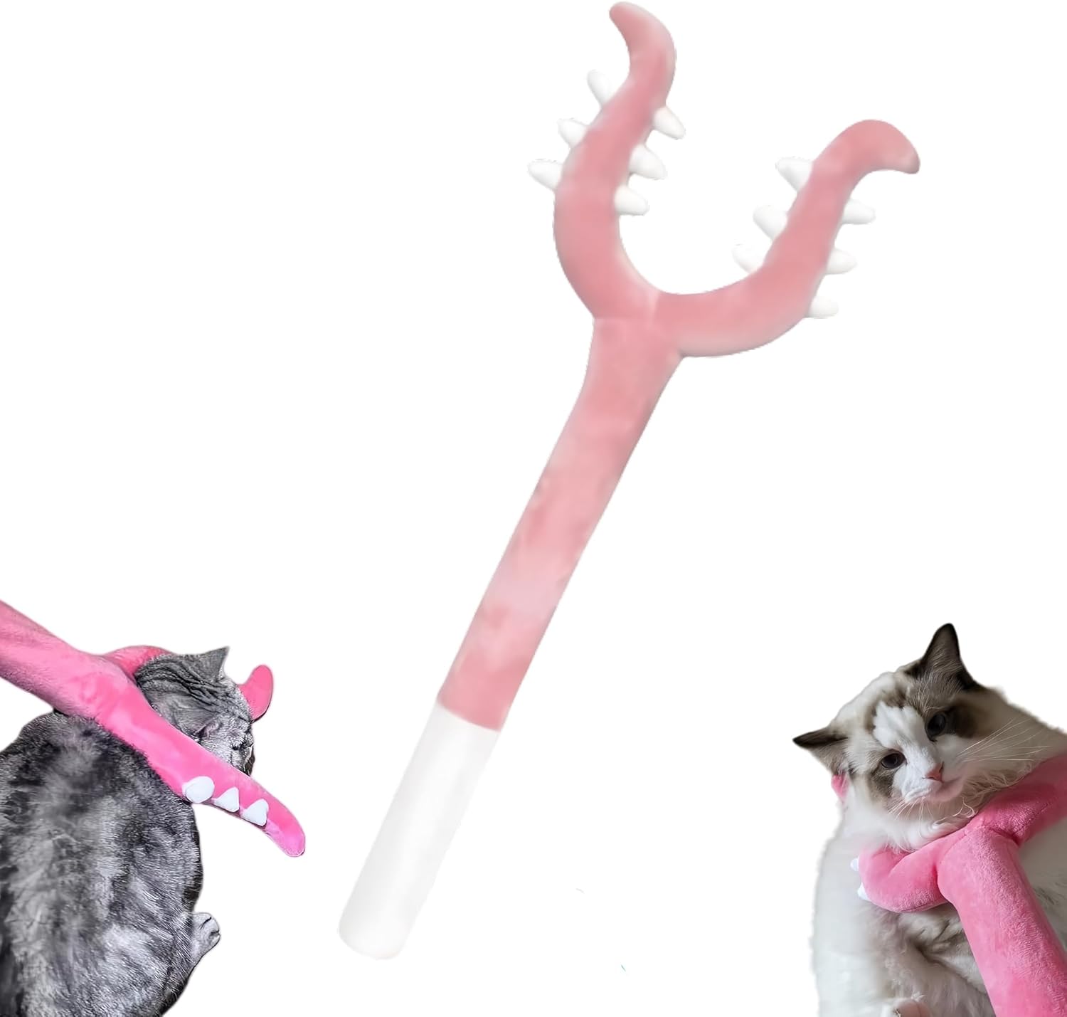 KFX-4765373 Interactive Plush Cat Wand Toy for Indoor Cats – Fun and Engaging Pet Play Instrument