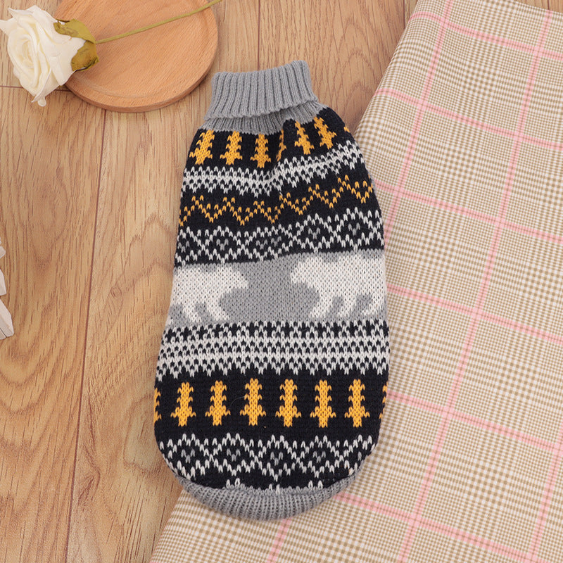 KFX-4765885 Multi-Color Knitting Cat Sweater in Various Patterns for Casual Wear