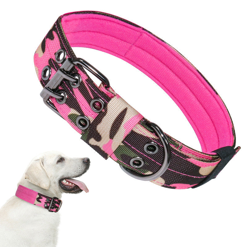 KFX-4767677 Adjustable Nylon Dog Collar with 5-Speed Size Options in Various Colors