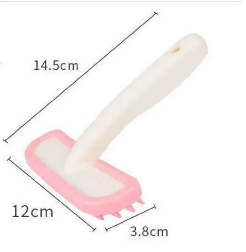 KFX-4771133 Small Pet Grooming Tool for Rabbits, Guinea Pigs, and Chinchillas - Silicone Fur Comb and Trimmer