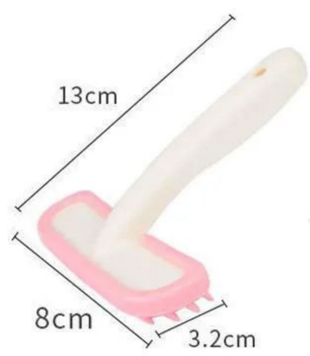 KFX-4771133 Small Pet Grooming Tool for Rabbits, Guinea Pigs, and Chinchillas - Silicone Fur Comb and Trimmer