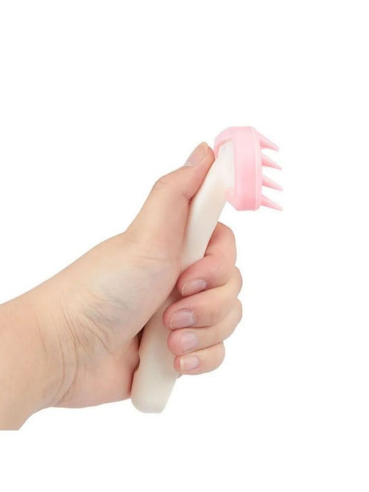 KFX-4771133 Small Pet Grooming Tool for Rabbits, Guinea Pigs, and Chinchillas - Silicone Fur Comb and Trimmer