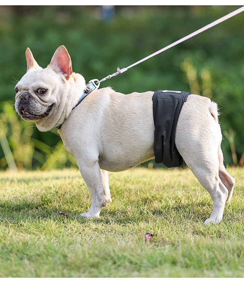KFX-4771517 Men's Graphene Dog Diaper Bellyband - Comfortable, Casual Design in Black and Gray, Sizes XS-2XL
