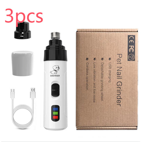 KFX-4771645 3-Speed LED Electric Nail Trimming Device for Dogs with Dust Collection