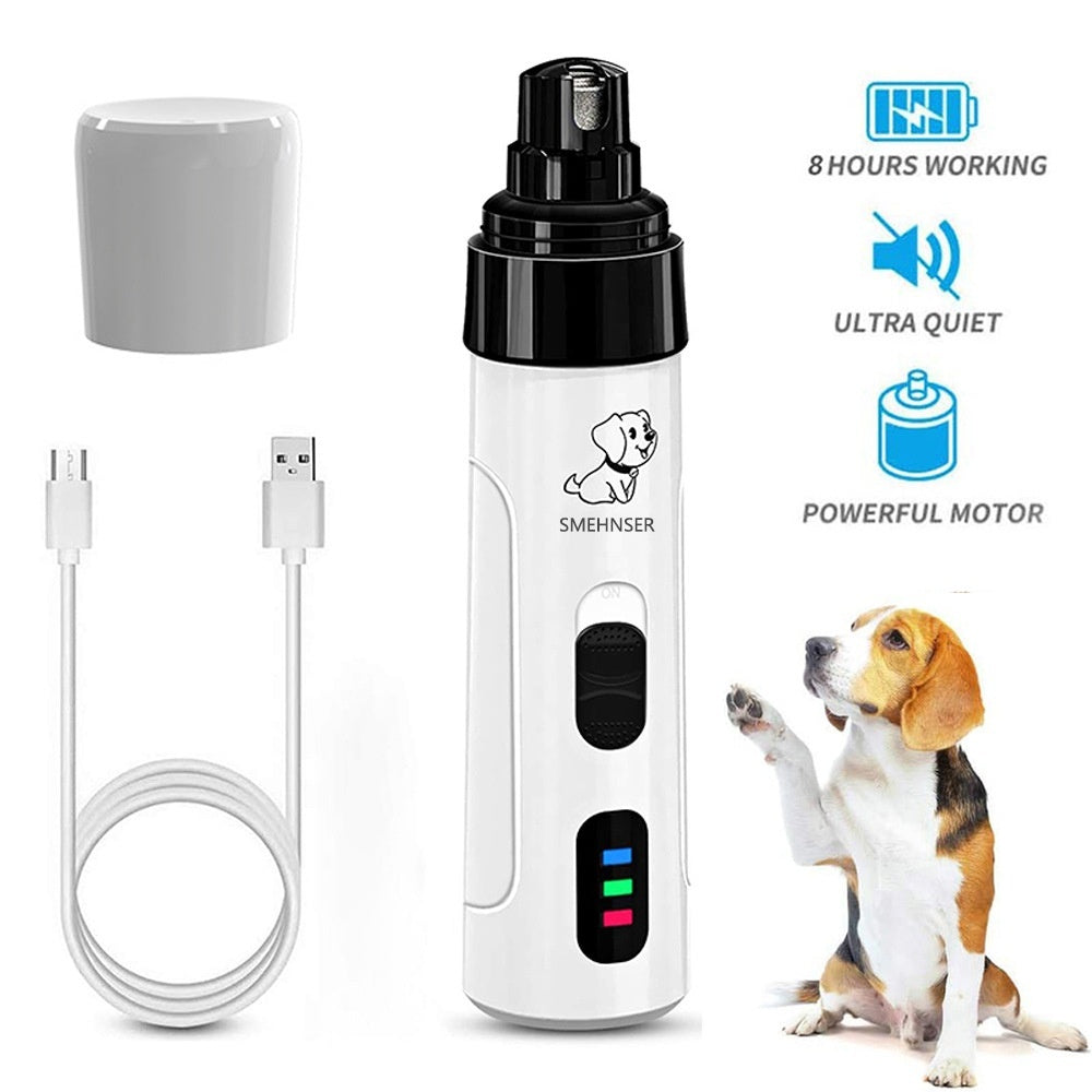 KFX-4771645 3-Speed LED Electric Nail Trimming Device for Dogs with Dust Collection