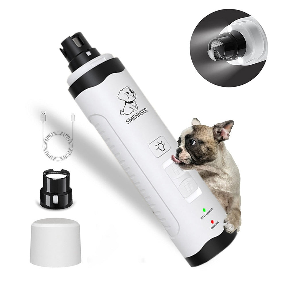 KFX-4771645 3-Speed LED Electric Nail Trimming Device for Dogs with Dust Collection