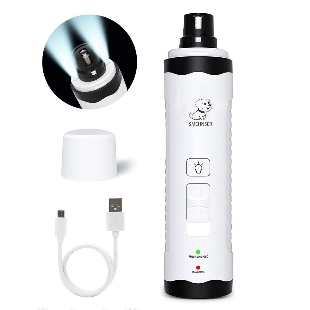 KFX-4771645 3-Speed LED Electric Nail Trimming Device for Dogs with Dust Collection