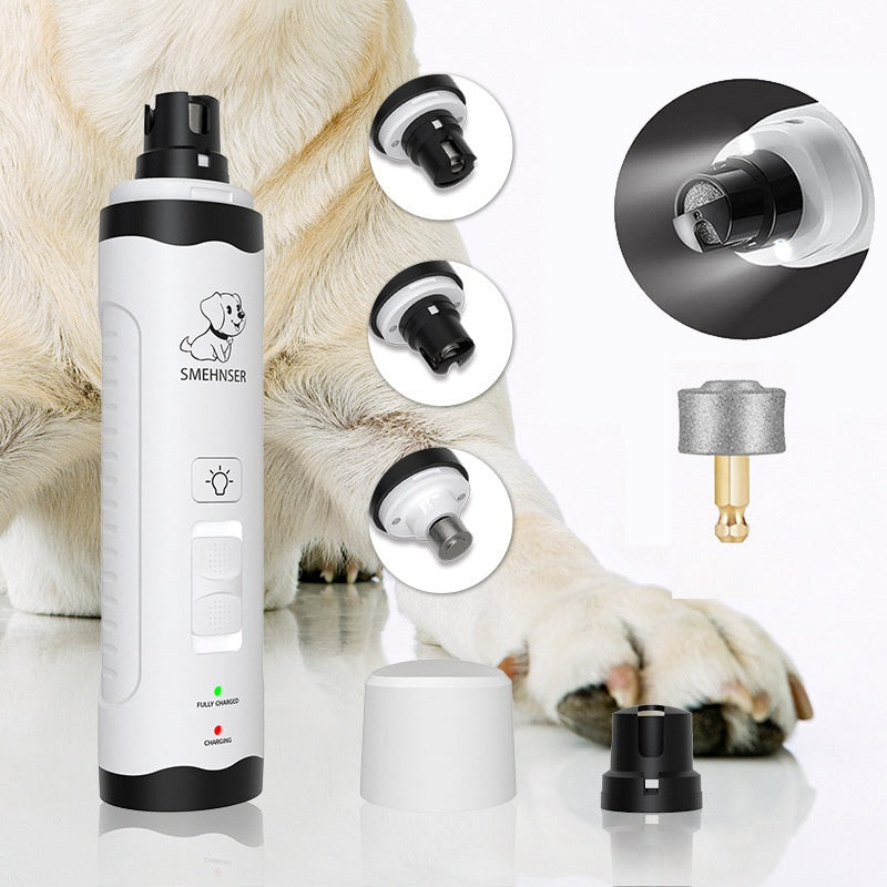 KFX-4771645 3-Speed LED Electric Nail Trimming Device for Dogs with Dust Collection