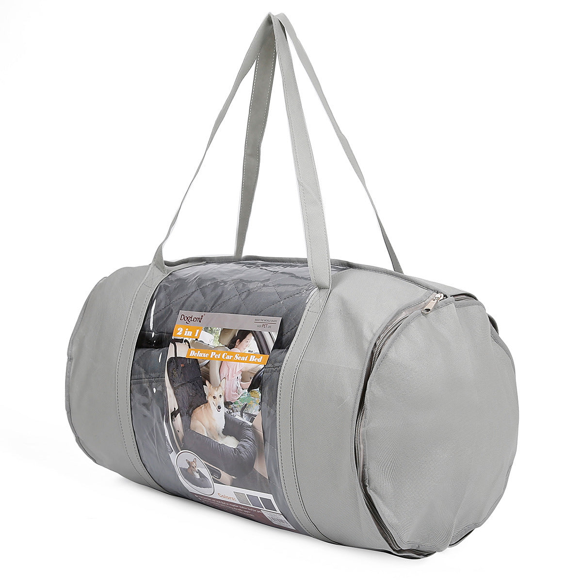 KFX-4775869 Folding Multi-Purpose Pet Dog Carrier with Thickened Seat Pad for Cars and Home