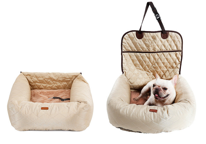 KFX-4775869 Folding Multi-Purpose Pet Dog Carrier with Thickened Seat Pad for Cars and Home
