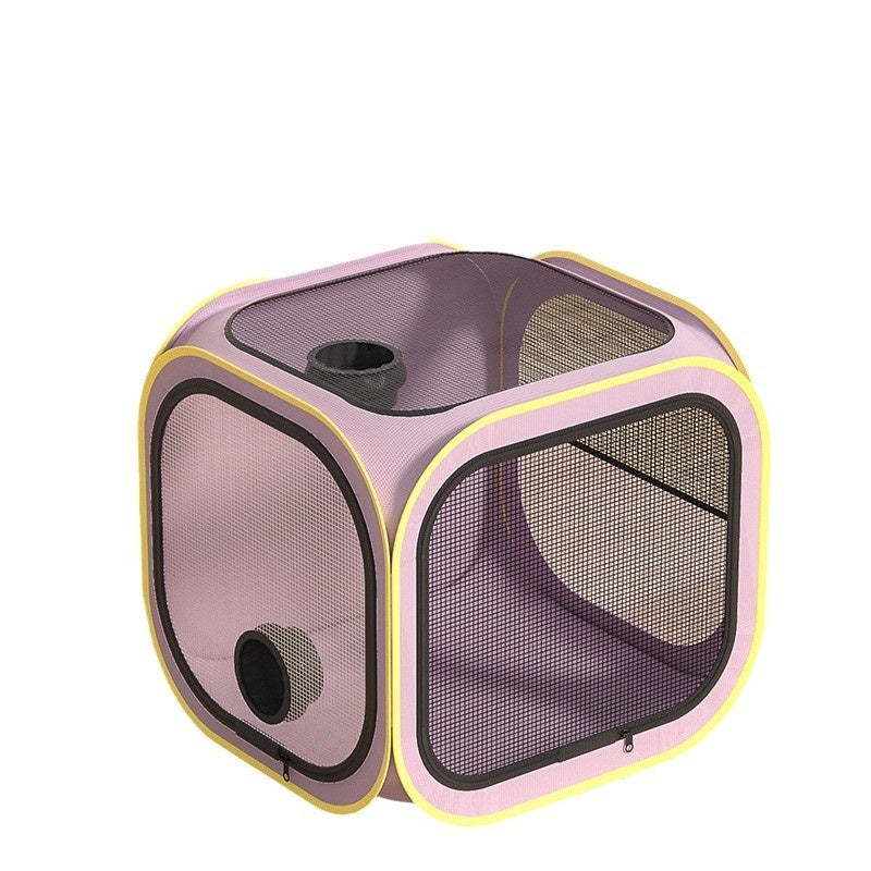 KFX-4781245 Cat Drying Cabinet with Quiet Hair Dryer - Purple & Blue Options Available