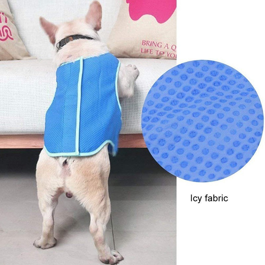 KFX-4781757 Cooling Vest for Dogs and Cats - Summer Pet Clothes for Heat Relief, Lightweight and Breathable Design
