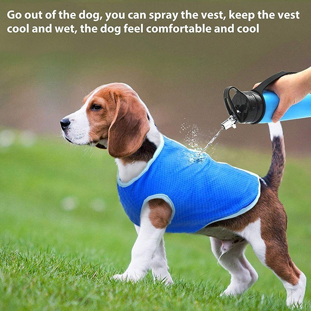KFX-4781757 Cooling Vest for Dogs and Cats - Summer Pet Clothes for Heat Relief, Lightweight and Breathable Design