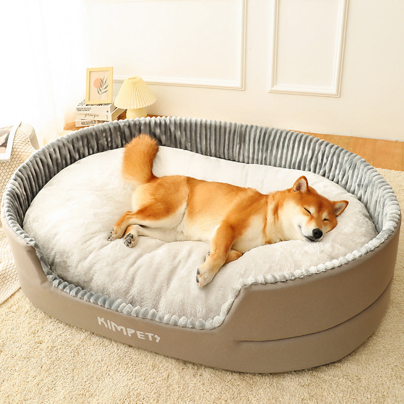 KFX-4783421 Washable Cotton Dog Bed Cushion - Waterproof Fabric, Multiple Sizes Available