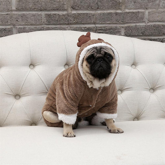 KFX-4783805 Double Padded Casual Dog Clothes in Arctic Velvet for All Breeds