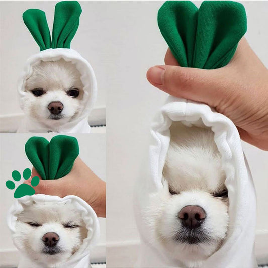 KFX-4784445 Cute Fleece Hooded Sweater for Pets in Multiple Colors and Sizes