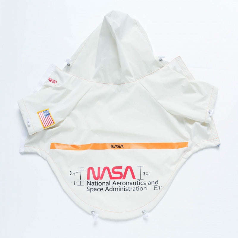KFX-4786749 Windproof Reflective Waterproof Pet Raincoat with Adjustable Sizes