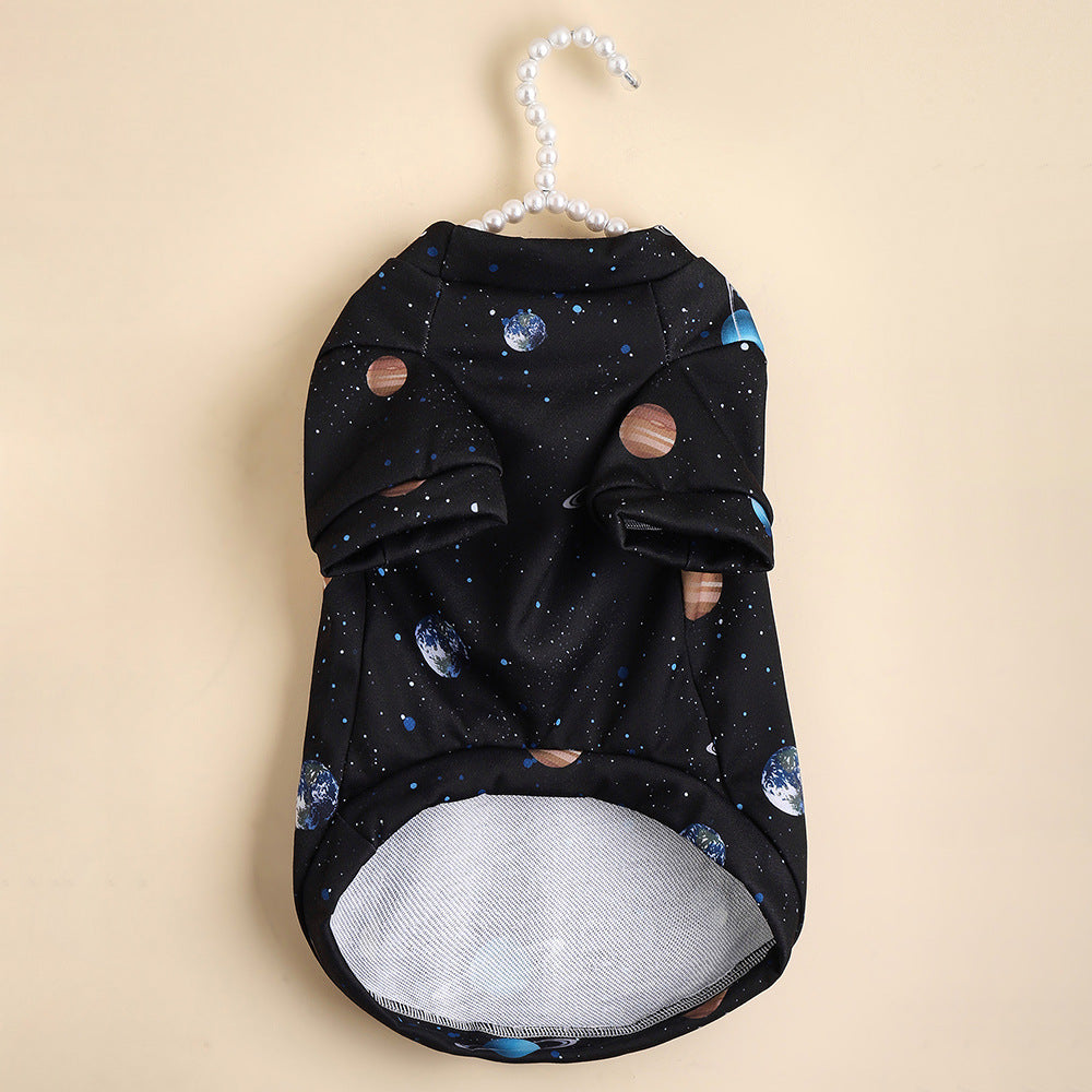 KFX-4787517 Cosmic Planet Print Dog T-shirt for All Sizes
