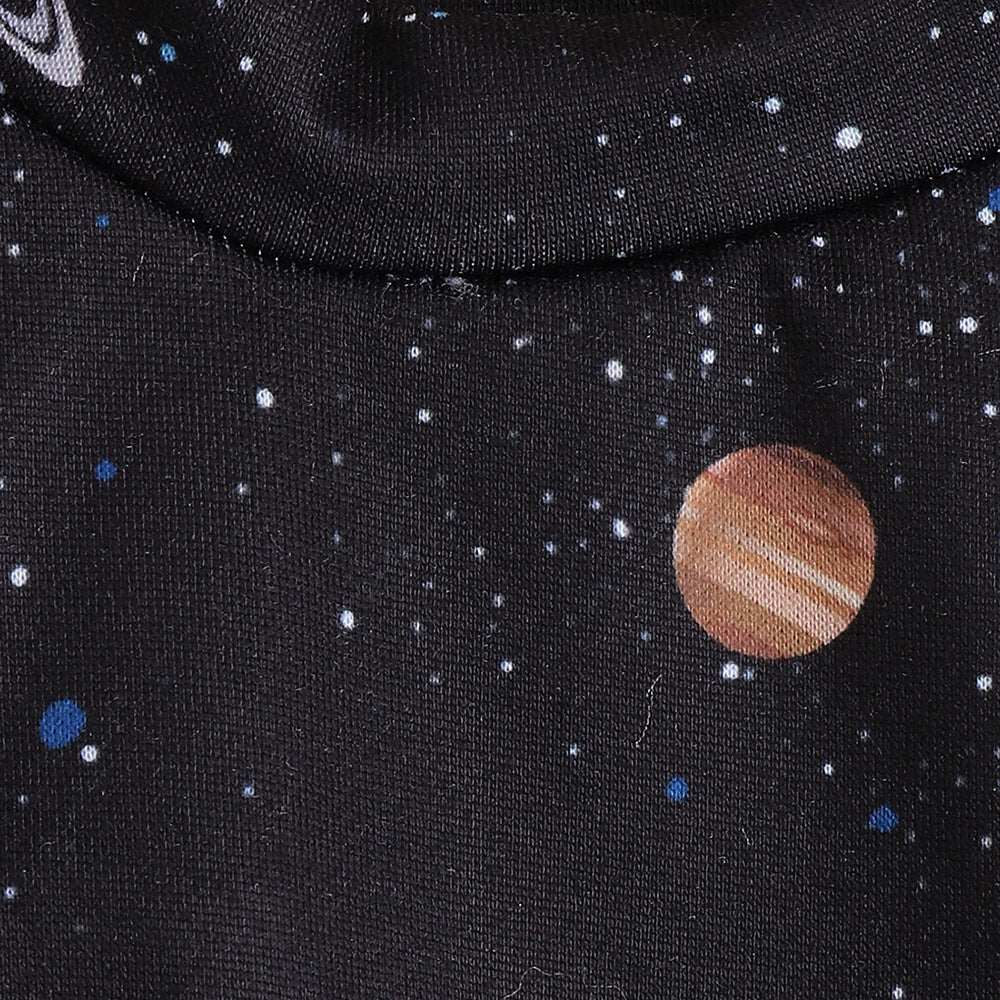 KFX-4787517 Cosmic Planet Print Dog T-shirt for All Sizes